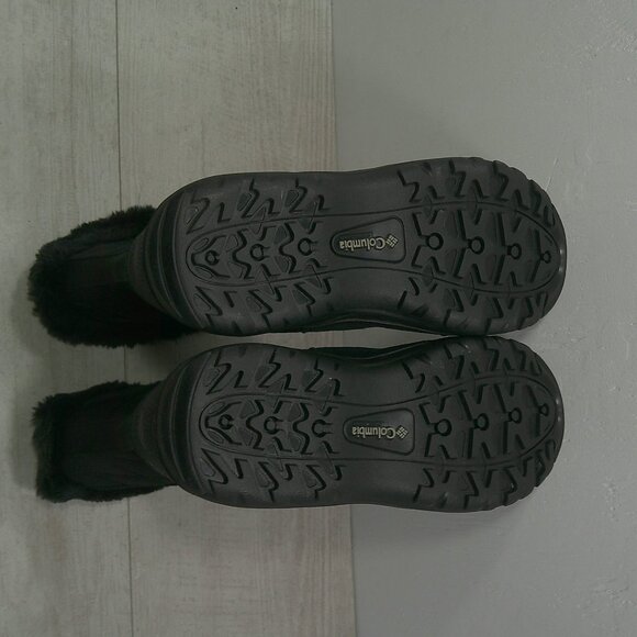 Columbia Ice Maiden II Black Quilted Waterproof Lace up Snow Winter Boots SZ 8 - Picture 6 of 12